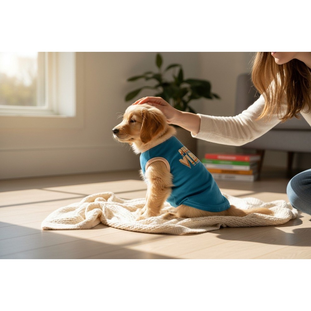 You Are Loved Pride Vibes Tank Top Pet Small Blue Very Good Rainbow Graphic